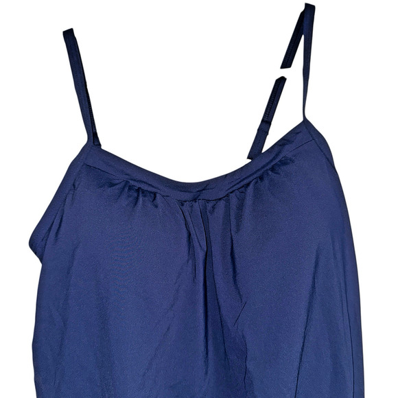 Lands End Sz 10 Blosun Tankini Top Slimming Beach Pool Modest Preppy - Picture 6 of 10